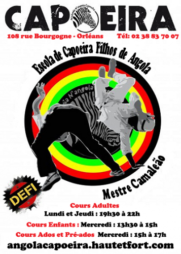 mestre camaleão,horaires,filhos de angola,capoeira